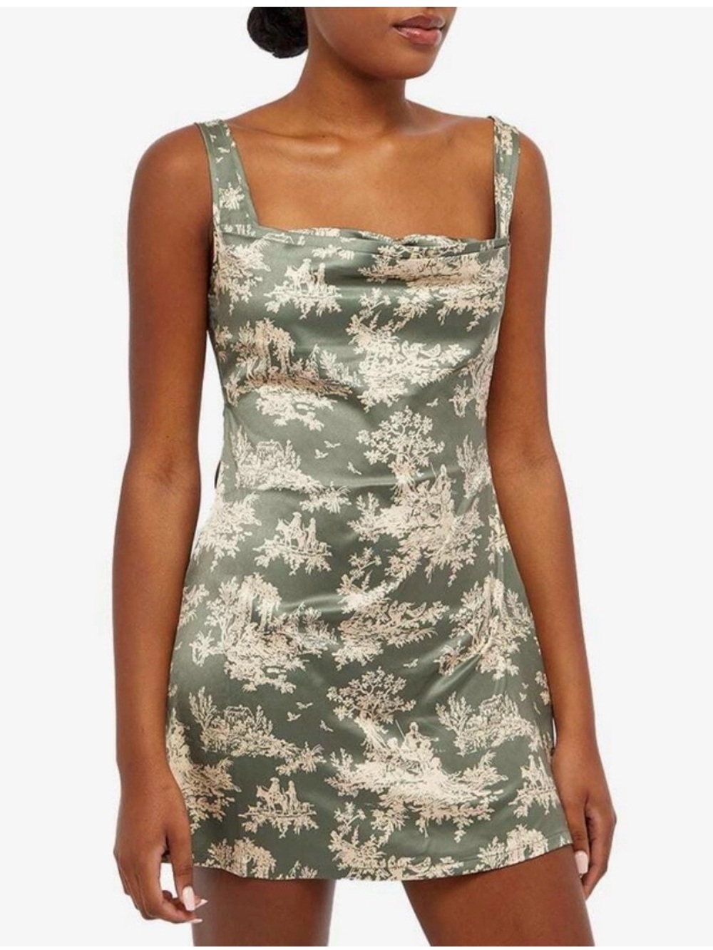 Miaou Ginger Cowl Neck Mini Dress